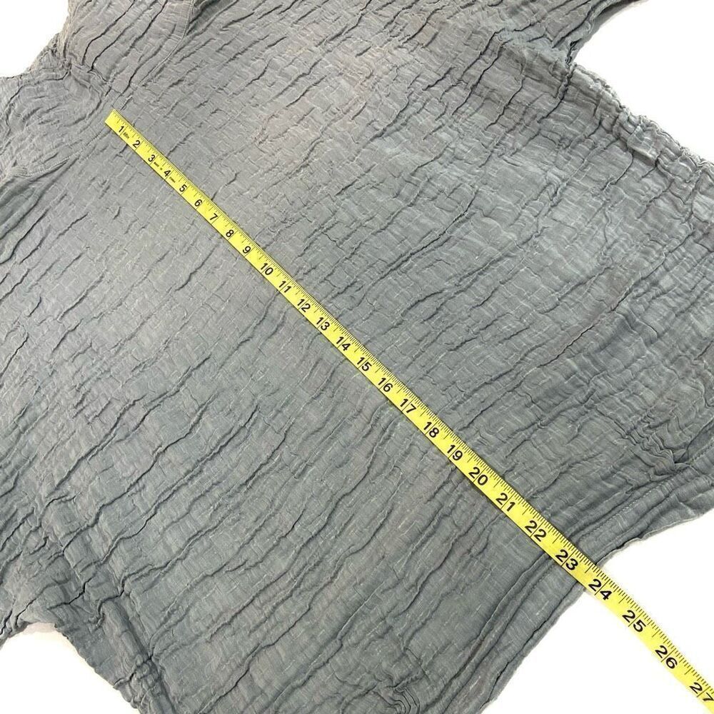 GRIZAS Linen & Silk Cowl Neck Oversized Top - Picture 5 of 7